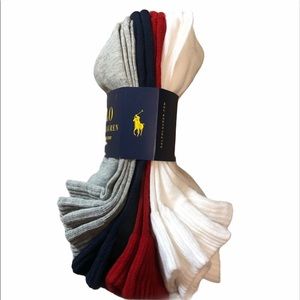 🆕 Polo Ralph Lauren Classic Sport Socks 6 …